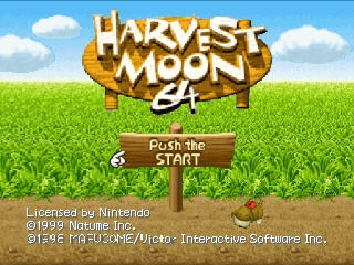 Harvest Moon 64 (USA) Title Screen